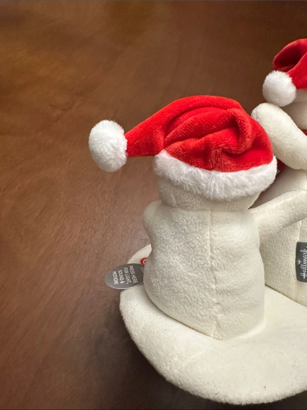 2025 Hallmark Light Sound Motion Roasting Marshmallows Snowmen Plush Holiday - Picture 9 of 10